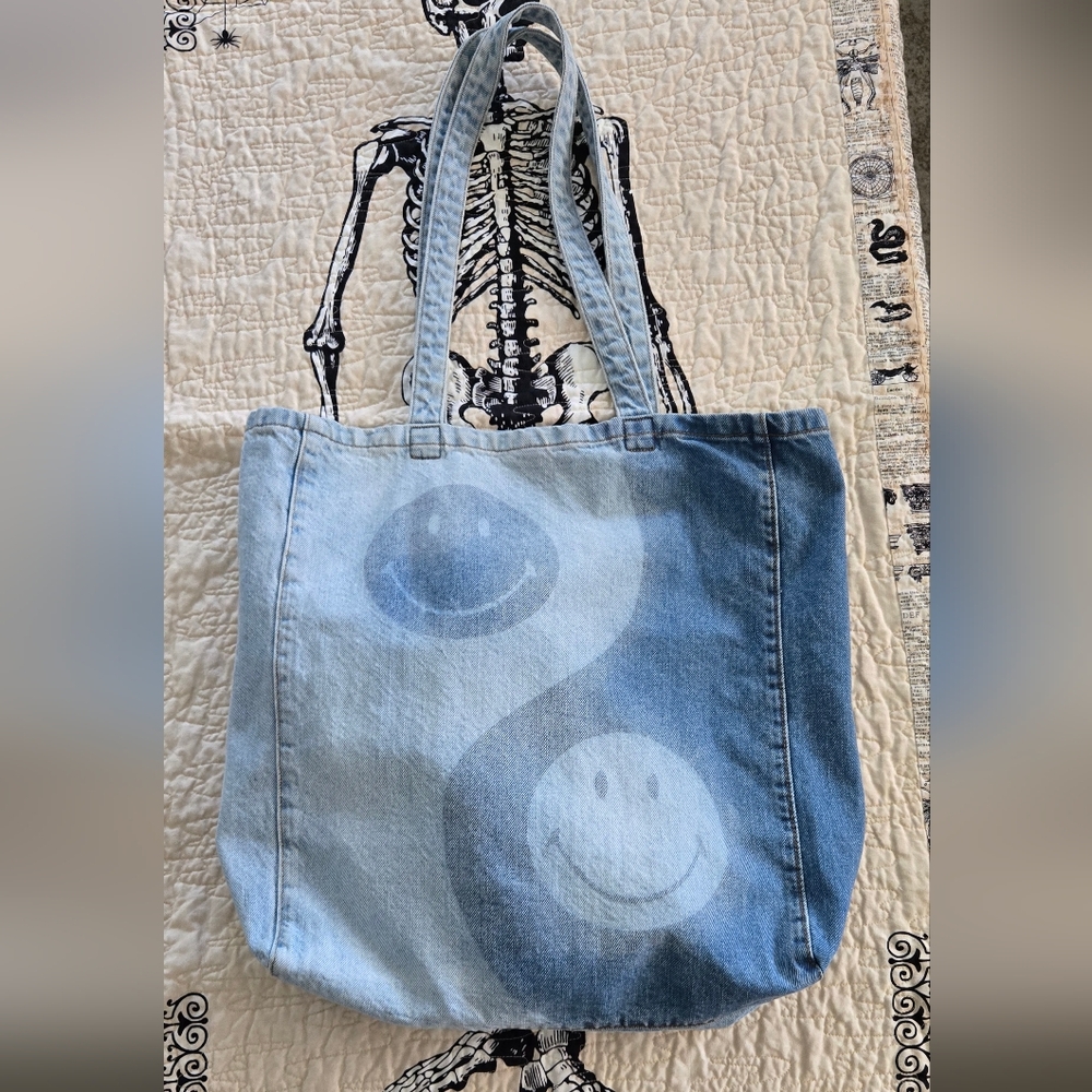 American Eagle Outfitters Light Blue Denim Tote